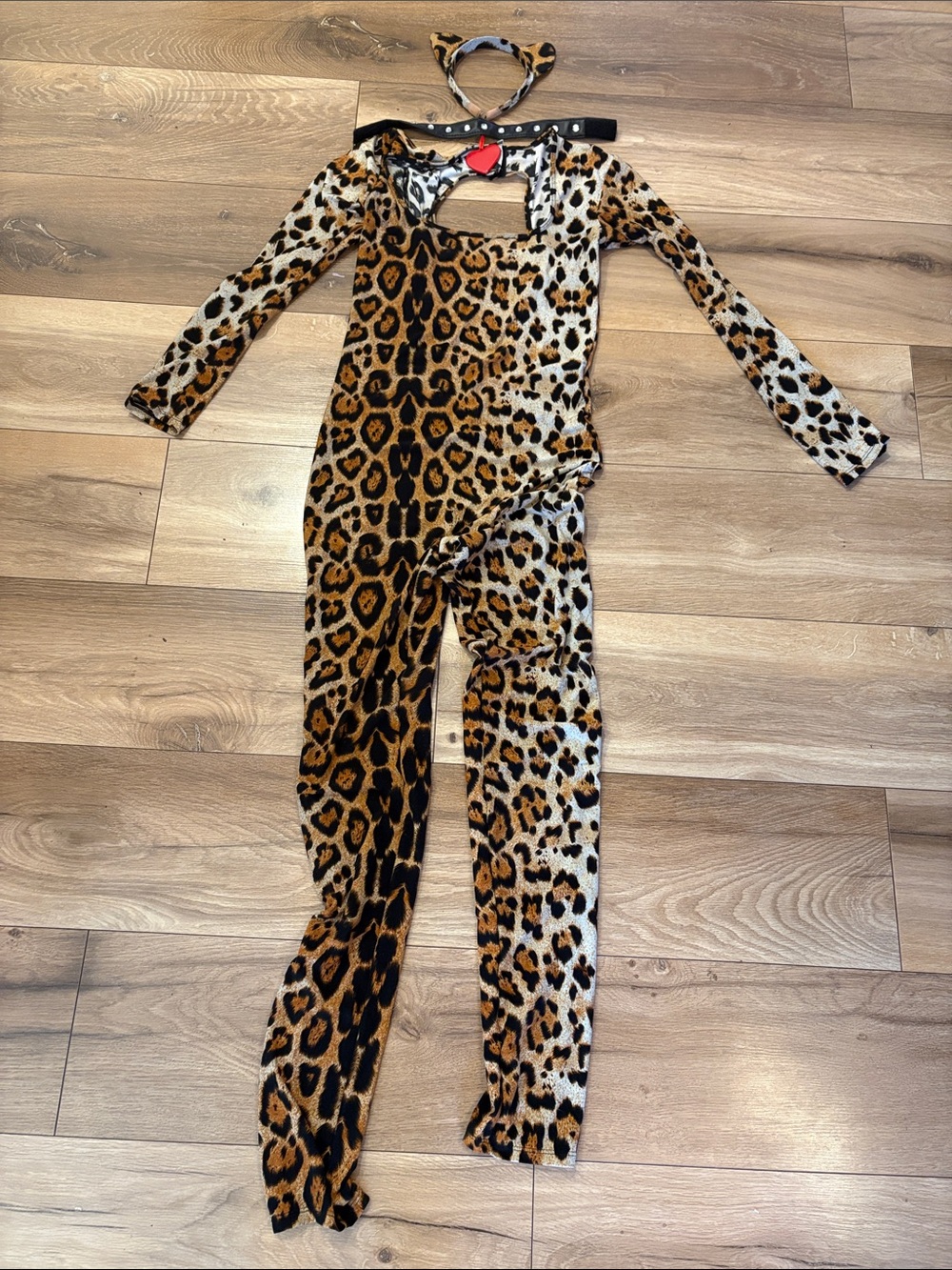 Woman Leopard Print custome One-Piece - Brown